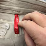 Spanx  Tan Khaki Wide Leg Womens Size Medium Button-Detail Pants Pull-On *FLAW Photo 1