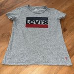 Levi's Woman's Size Medium Short Sleeve Gray Grey T-Shirt GUC Photo 0