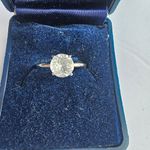 Vanderbilt Jewel (cubic zirconia) solitaire ring by Uncas, signed Silver Photo 2