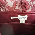 Y2K Cache Dress Size 8 Burgundy Lace Beaded Midi Cocktail Party Glam Romantic Red Photo 5