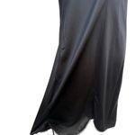 Vanity Fair VTG 80s  Full Slip Dress Floral Sheer Bodice Silky Black Women’s 38 Photo 6