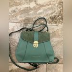 Viola Castellani Olive Green Leather & Suede Convertible Backpack/Handbag Photo 2
