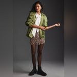 Pilcro Anthropologie  Oversized Quilted Colorblock Jacket Moss Green XL Photo 13