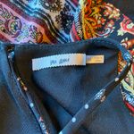 Francesca's 💜 Francesca’s Collections Mi Ami Printed Black Dress with Keyhole Back Photo 3