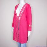 La Blanca pointelle cotton pink tunic, coverup size M Photo 4