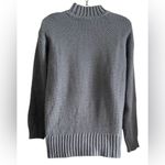 Vera Wang Simply Vera  Charcoal Cable Knit Sweater Photo 1