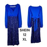 SheIn  Glamour Elegant Blue Formal Dress XL 12 Photo 1