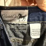 80s / 90s Hunters Glen Classic Pleated Blue Denim Slit Pencil Skirt Size 10/11 Photo 1