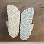 Birkenstocks Gizeh Big Buckle white Leather - Black Size 39 (8.5) New NWOB Photo 2