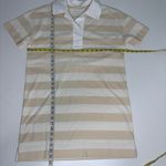 Everlane  Organic Cotton Polo Short Sleeve Weekend Dress Chesnut, White Stripe M Photo 5