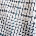 MELLODAY  Plaid Notch Lapel Open Front Trench Coat in Gray Plaid Small Photo 10
