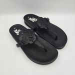 Sam & Libby Flip Flops Womens Size 7.5 Black Alexandra Thongs Summer Whimsygoth Photo 6