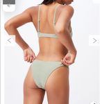 Cotton On - refined high side Brazilian bikini bottom khaki Terry green XL new Photo 1