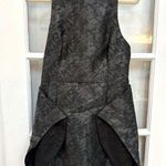 Keepsake The Label Women’s Jacquard Peplum Black & Silver Metallic Dress Size L Size L Photo 0