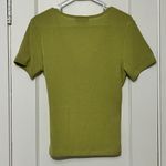 AGB Byer California wrap blouse size large Y2K retro green bright colorful Photo 6