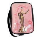 💋 Vintage Benefit Cosmetics Train Case – “Laughter is the Best Cosmetic” 💋 Pink Photo 0