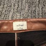 Wilfred Aritzia Melina Brown Leather Pants Photo 6