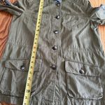 Hei Hei Embroidered Utility Jacket Small Green Cotton Front Pockets Has Stain Photo 5