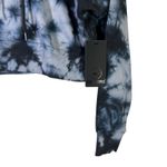 NWT 90 Degree By Reflex Hoodie Womens M Blue Tie Dye Crop Fleece Cool Girl Urban Size M Photo 3