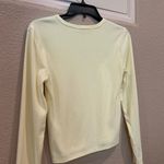 Olive & Oak  Yellow Fitted Long Sleeve T-Shirt Photo 5