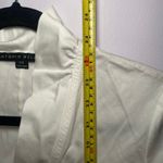 Antonio Melani White Collared V-neck Blouse 3/4 Sleeve Preppy Women's size XS Photo 7