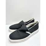 Franco Sarto  Sneaker Women’s Size 7.5 Black White Canvas Slip On Style Photo 1