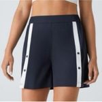 Halara  shorts women's large snap high waisted color block active blue white Photo 1