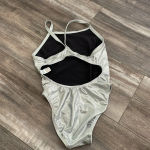 Dolfin  Silver Metallic One Piece Training Swimsuit Photo 4