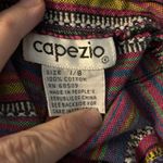 Vintage Capezio Size 25 Stripe High Rise Shorts Boho Festival Hippie Photo 2