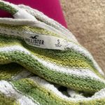 Hollister Green and White crochet top Photo 1