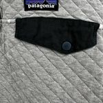 Patagonia  Organic Cotton Quilt Snap-T Pullover Sweatshirt Outdoor Gray Black M Photo 7