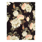 DICE SOFT BLACK FLORAL ROSE PRINTED MINI SHIRT DRESS MOCK NECK KEYHOLE SIZE XL Photo 3