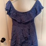 Lulus Wrap Blue Romper Photo 0