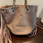 Tan Leather Fringe Shoulder Bag Photo 3
