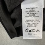 CeCe Sheer Printed Long-Sleeve Black Knit Top Women's Small Crew Neck Metallic Photo 6