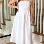 Reformation Tagliatelle White Midi Dress 6 Photo 4