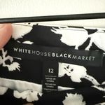White House | Black Market  Pencil Skirt in Black & White Floral w. Lace Detail 12 Photo 5