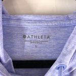 Athleta  Womens Uptempo Short Hoodie Crop Sweatshirt Drawstring Purple L Photo 4