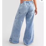 Free People We The Free Curvy Outlaw Wide Leg Pants in Drizzle | NWOT Photo 2