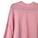Free People We The Free Pink Casey Ribbed Knit Mock Neck Tunic Longline Sweater Photo 7