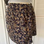 Harris Wallace Floral Mini Side Buttoned Skirt Blue Size 10 Photo 1
