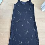 Pull&Bear Charcoal Floral Dress Black Size M Photo 4