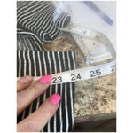 Women's Imaginary Voyage Black White Striped Blazer S Photo 5