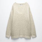 ZARA Knit V-neck Sweater Photo 6