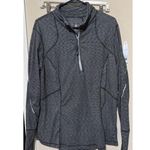Tangerine  Sweatshirt Womens XXL 1/4 zip Athletic Running Active reflective Grey Photo 0