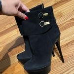 Rachel Zoe Leather Designer Suede Luxury Ankle Heeled Booties Photo 3