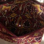 Stephanie Dawn Floral Burgundy Yellow Crossbody Bag Adjustable Strap‎ Red Photo 7