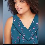 Lane Bryant Womens Blouse Size 22 Floral Sleeveless V Neck Layered Tank Top Photo 0