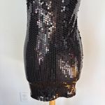 Glenrob LTD Vintage Black Sequin Sleeveless Backless Bodycon Dress Photo 3