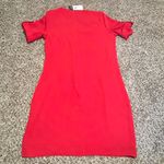 Ralph Lauren Lauren Red V-Neck Short Sleeve Shift Dress Size 8 Photo 6